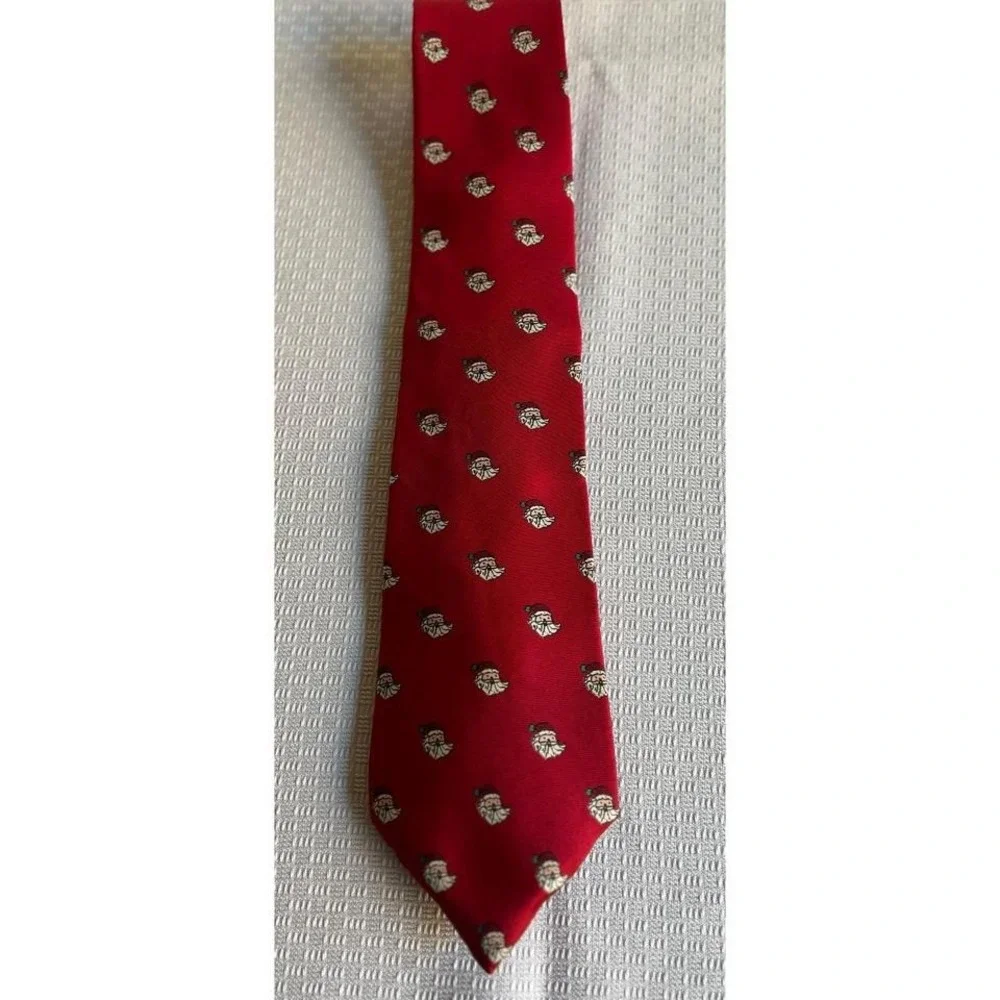 DAKS London New York Santa Claus Silk Tie